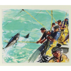 Albert BRENET (1903-2005) “La pêche du t