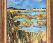 Pierre CARON (Xxème) "Le marais", huile 