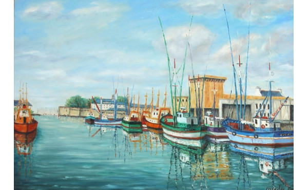 Gabriel CARADEC (1920-2004) "L'arrière-p
