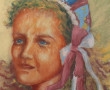 SABRAN (Xxème) "Portrait de fillette de 
