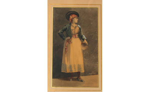 Ecole fin XIXème, monogramme "RD" - "Fem