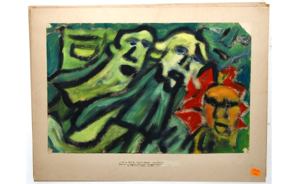 Ecole de CIVELLI - Lot de 5 gouaches, an