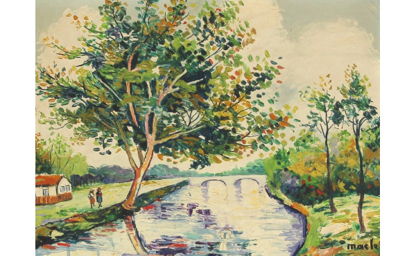 Elisée MACLET (1881-1962) "Paysage de bo