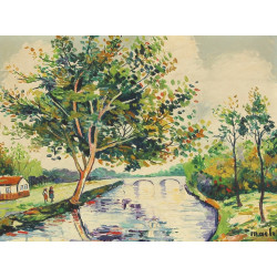 Elisée MACLET (1881-1962) "Paysage de bo