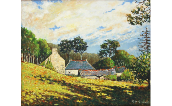 Robert Le RHUN (1936-2006) "Le moulin de