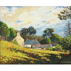 Robert Le RHUN (1936-2006) "Le moulin de