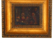 Ecole XIXème "Couple dans un intérieur e