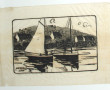 Charles MENNERET (1876-1946) "Bateaux de