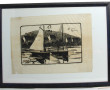 Charles MENNERET (1876-1946) "Bateaux de