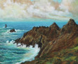 LE RHUN (Xxème) "La Pointe du Raz", huil