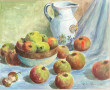 Robert Le RHUN (1936-2006) "Pommes et pi
