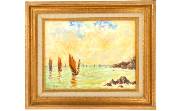 Robert Le RHUN (1936-2006) "La balade de