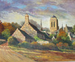 Robert Le RHUN (1936-2006) "Locronan " H