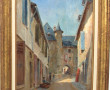 Ecole Française début Xxème "Rue de vill