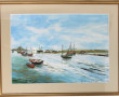 Gaston BARRET (1910-1991) "Bateaux et ba