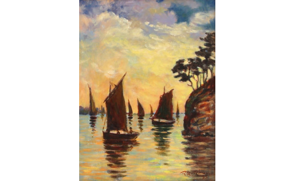 Robert Le RHUN (1936-2006) "Vieux gréeme