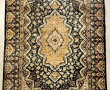 Petit tapis en soie mercerisée (usures a