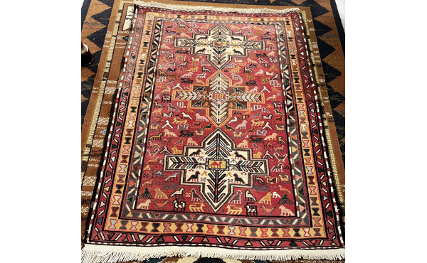 Tapis SUMAK en laine points noués, 134 x