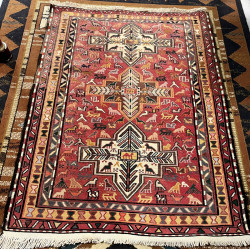 Tapis SUMAK en laine points noués, 134 x