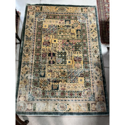 Tapis moderne en laine et soie mercerisé