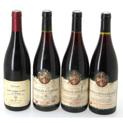 Lot de 4 bouteilles de BOURGOGNE: - 1 B