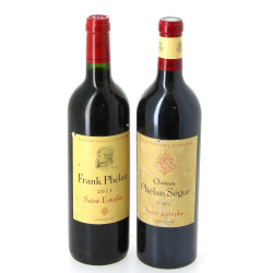 Lot de 2 bouteilles SAINT ESTEPHE: - 1 