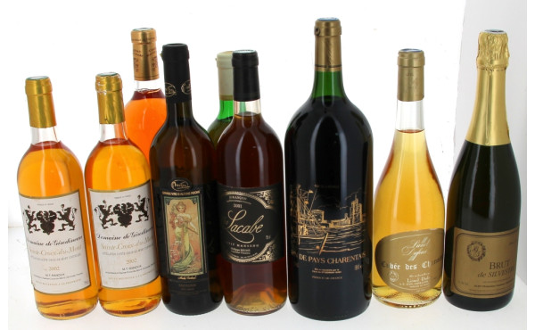10 bouteilles comprenant un Sauvignon tc