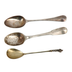 Petite cuillère en argent 800ème à manch