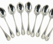 CHRISTOFLE - Modèle "PERLES" - 9 cuillèr