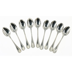 CHRISTOFLE - Modèle "PERLES" - 9 cuillèr
