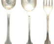 Lot de 2 cuillères et une fourchette en 