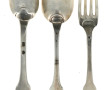 Lot de 2 cuillères et une fourchette en 