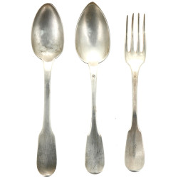 Lot de 2 cuillères et une fourchette en 