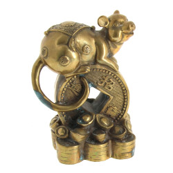 CHINE Xxème - Statuette feng shui en lai