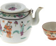 CHINE fin XIXème - Théière en porcelaine