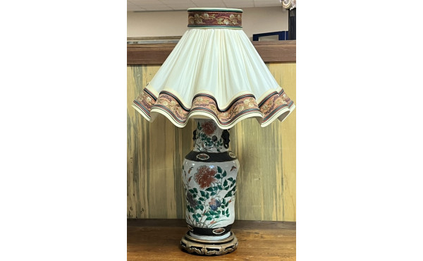 CHINE - Vase NANKIN, H 45 cm, monté en l