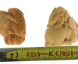 CHINE Xxème - Lot de 2 netsukés à thème 