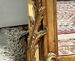 Important trumeau en bois et stuc doré, 