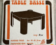 Petite table basse en plastique blanc Si