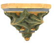 Console d'applique en plâtre peint polyc