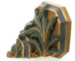Console d'applique en plâtre peint polyc