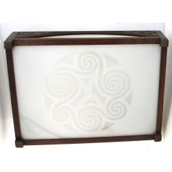 Suspension de forme rectangulaire en boi