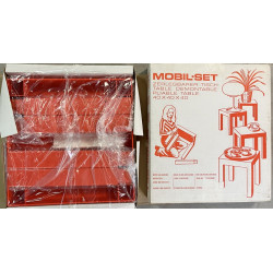 Lot de 2 tables en plastique orange SICO