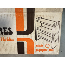 Etagère à suspendre en plastique marron 