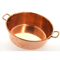 Bassine à confiture en cuivre, diam. 38 