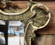 Miroir rocaille en bois et stuc (qqs pet