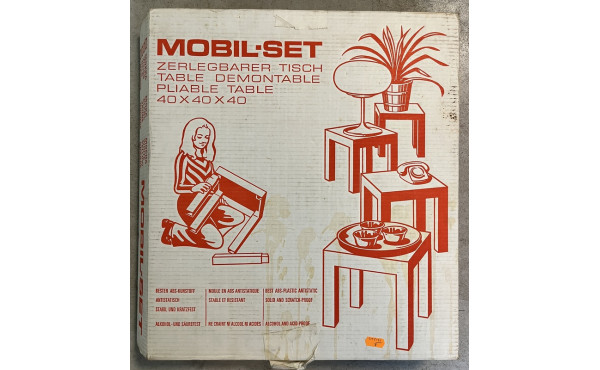 Lot de 2 tables en plastique blanc SICOP