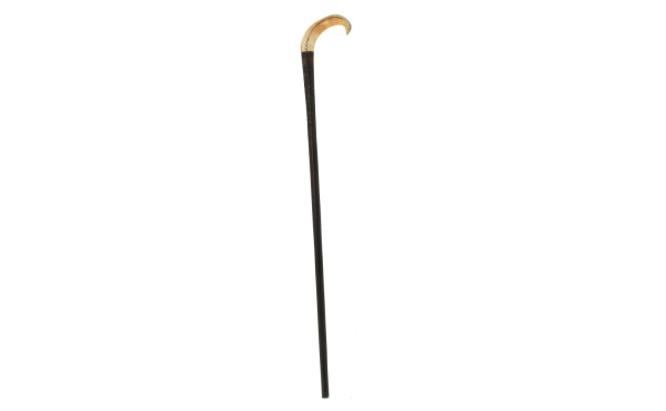 Canne africaine en bois sculpté, pommeau