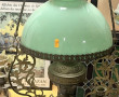Suspension à opaline et paire d'applique
