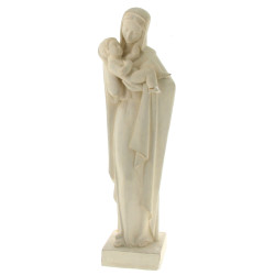 Grande Vierge à l'Enfant en plâtre patin